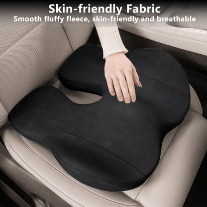 Car Seat Cushion,Office Chair Cushion Memory Foam Non-Slip Cushion Relief Chair Pad Ergonomic Cushion for Tailbone Pain Relief, Sciatica Support, Improved Posture While Sitting