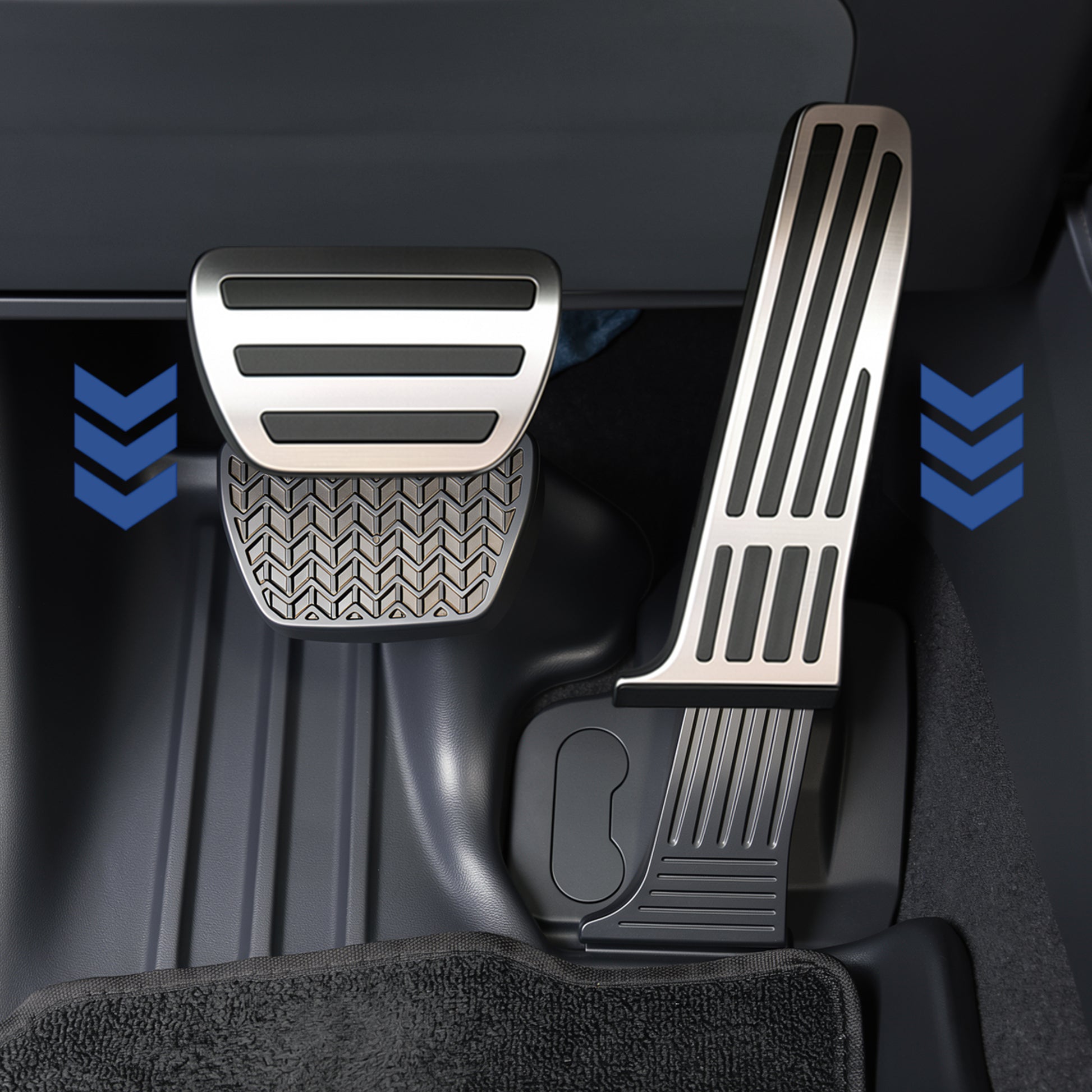 for Toyota RAV4 2026 Auto Aluminum Pedal Covers Accessories, Non-Slip Performance Foot Pedal Pads Set, Brake Accelerator Pedal Covers Compatible for