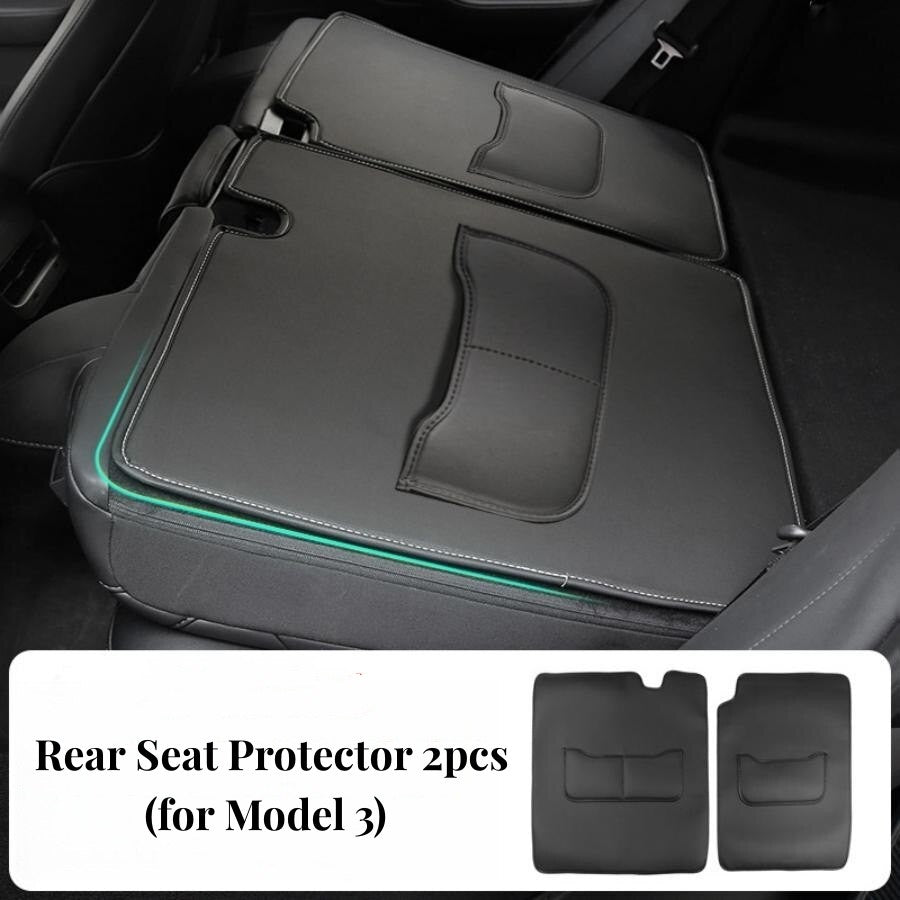 Tapis de protection de hayon de coffre arrière protecteur de siège arrière pour modèle 3/Y