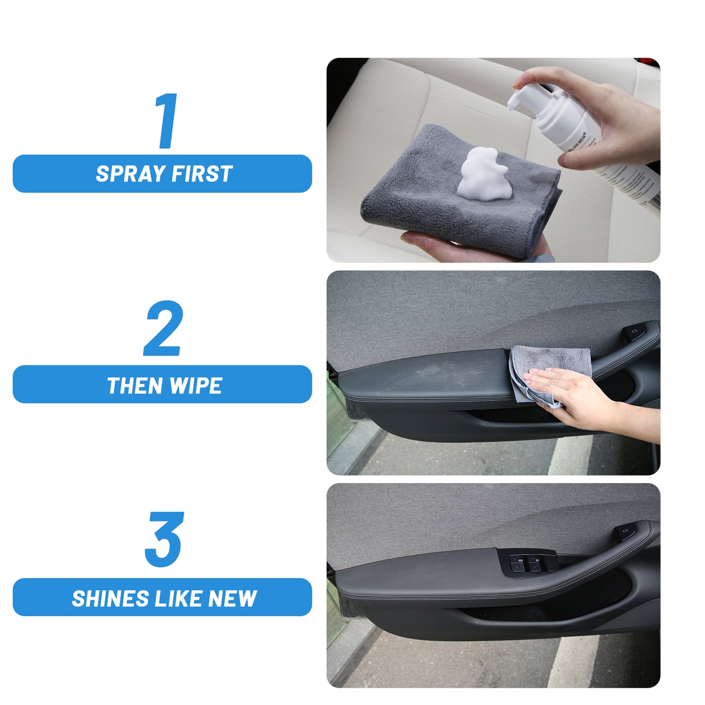 Super Powerful Cleaner Eco-Friendly Stain Cleaner for Tesla Model 3/Y/S/X CyberTruck Car Interiors