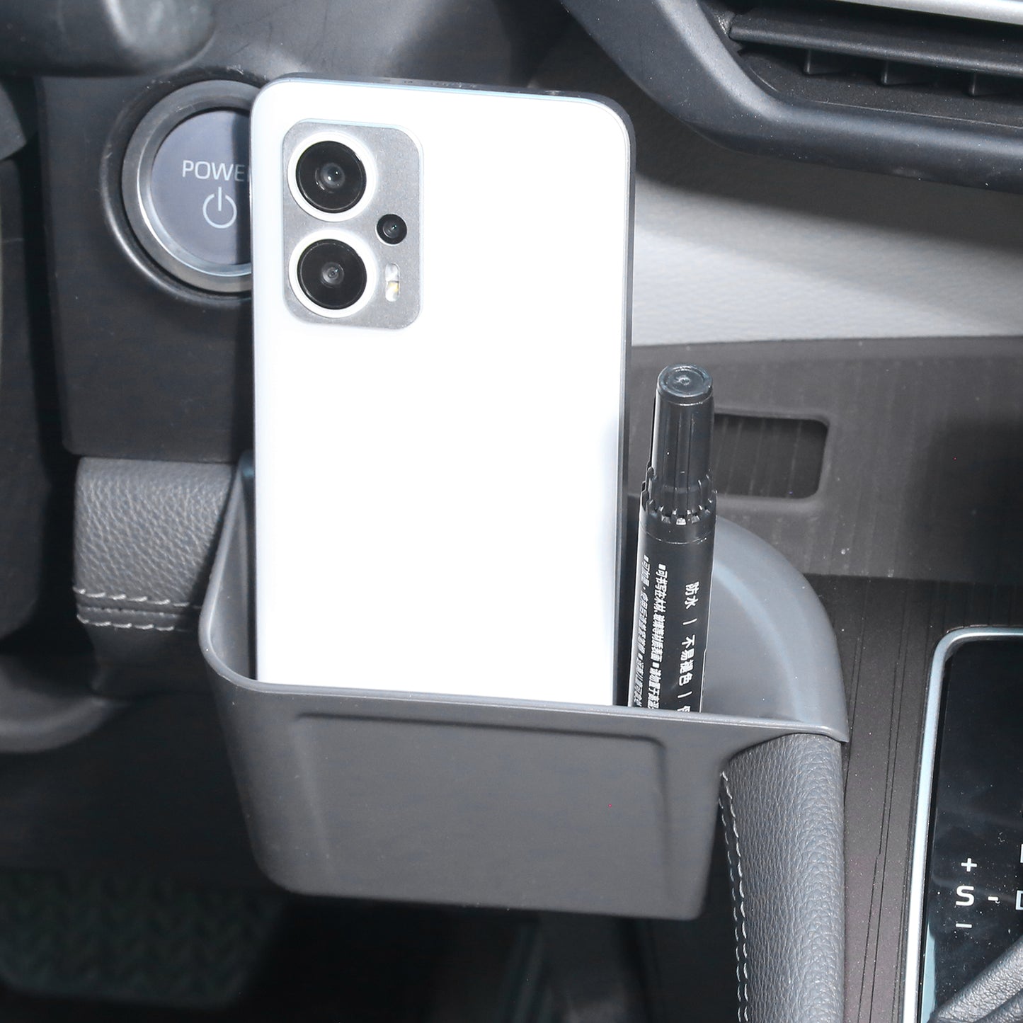 2PCS Cup Holder Storage Box for Toyota Sienna 2021-2026 Gear Shift Insert Organizer Tray Pockets Cup Groove Storage Multifunction Box(Gray)