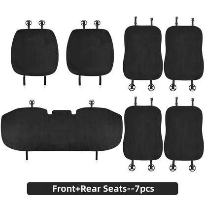 Almofada de assento de carro Premium tecido de flanela macio e antiderrapante capa de assento para Tesla Modelo 3 / Y Novo Modelo 3 Highland