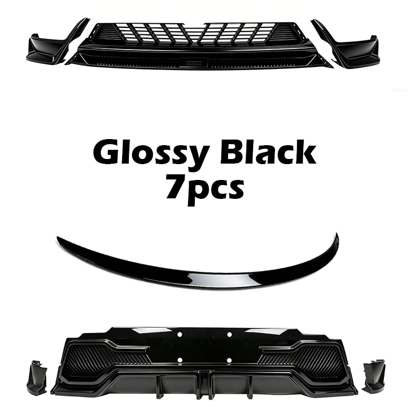 Spoiler Wing Performance Performance Pro Style Lip Tail Tail pour nouveau modèle Y Juniper 2025 (Fibre de carbone brillant noir et mat brillant)