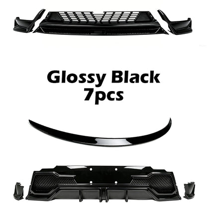 Spoiler Wing Performance Performance Pro Style Lip Tail Tail pour nouveau modèle Y Juniper 2025 (Fibre de carbone brillant noir et mat brillant)