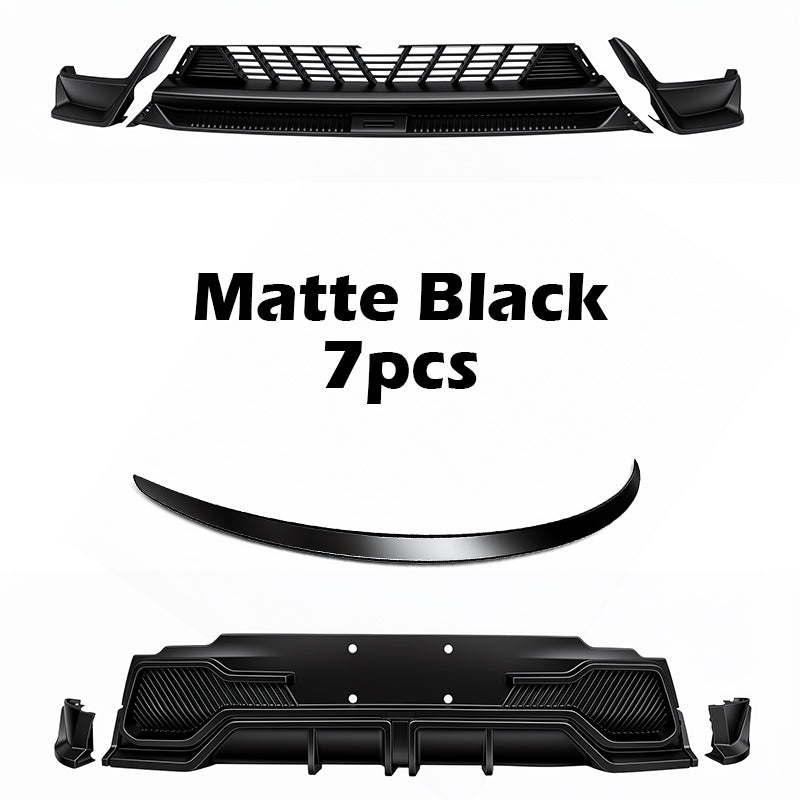 Spoiler Wing Performance Performance Pro Style Lip Tail Tail pour nouveau modèle Y Juniper 2025 (Fibre de carbone brillant noir et mat brillant)