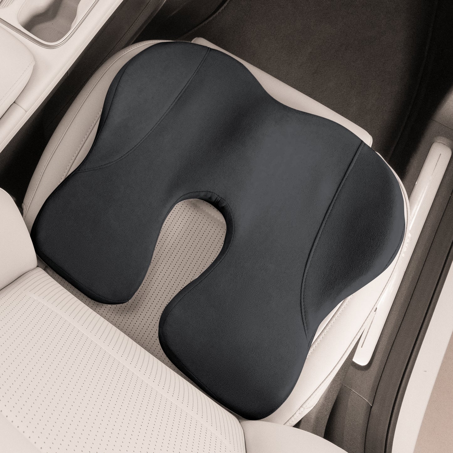 Car Seat Cushion,Office Chair Cushion Memory Foam Non-Slip Cushion Relief Chair Pad Ergonomic Cushion for Tailbone Pain Relief, Sciatica Support, Improved Posture While Sitting