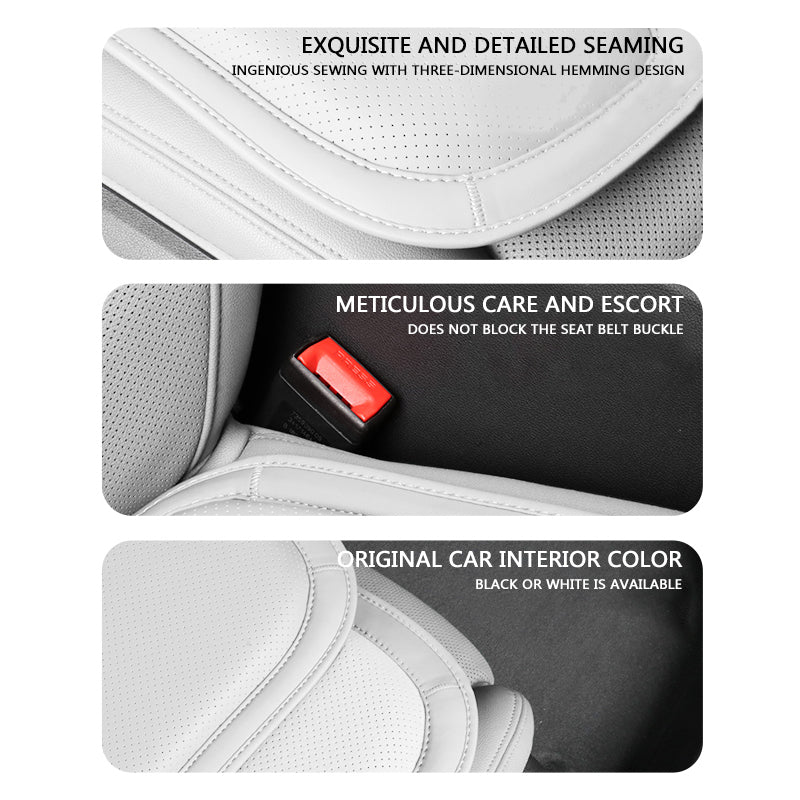 seat cushion cuhions nappa leather all seasons mat white black ront rear back pieces 2 4 tesla model 3 Y X S car 2022 2023 2021 2020 2019 2018 arcoche accessories accessory aftermarket price Vehicles standard long range performance sr+ electric car rwd ev interior exterior diy decoration price elon musk must have