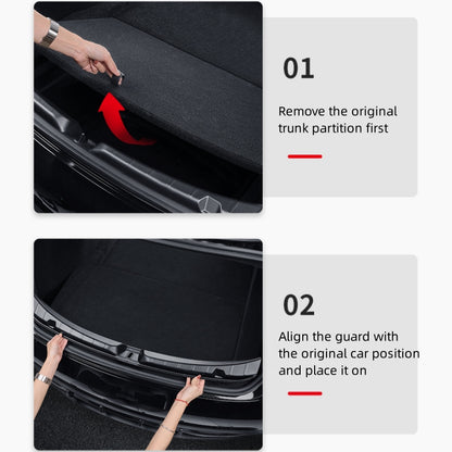 Protections de pare-chocs arrière TPE, protecteur de seuil de porte de coffre arrière pour modèle 3 Highland 2024