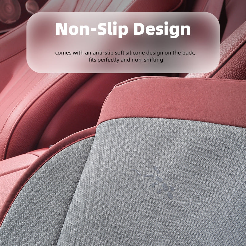 Autositzkissen mit rutschfestem Nappaleder-Hüftpolster für alle Autos