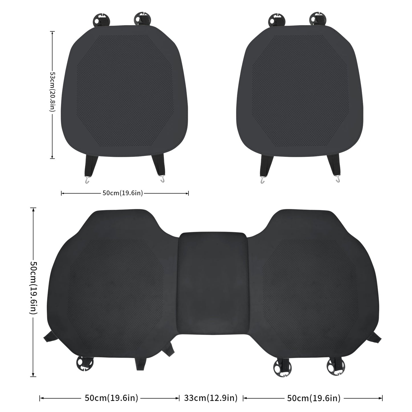 Breathable Ultra-Thin Leather Seat Cushion for All Cars