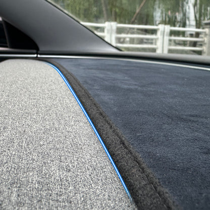 Dashboard Decorative Cushion with Light-Blocking & Anti-Skid Pad for 2024 Model 3 Highland
