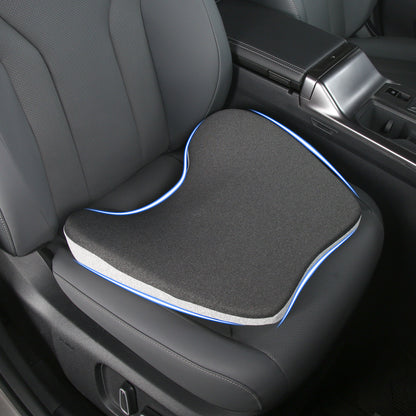 Cojín de asiento de coche, cojines de cuña 2 en 1 o soporte lumbar para conducir, cojín de asiento de espuma viscoelástica extra grande para aliviar el dolor de ciática, cojín de asiento del conductor para coche camión
