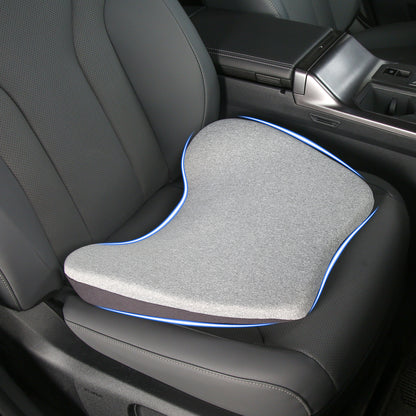 Cojín de asiento de coche, cojines de cuña 2 en 1 o soporte lumbar para conducir, cojín de asiento de espuma viscoelástica extra grande para aliviar el dolor de ciática, cojín de asiento del conductor para coche camión