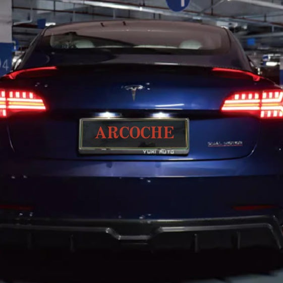 Stylish Fish Bone LED Taillights For Tesla Model 3/Y