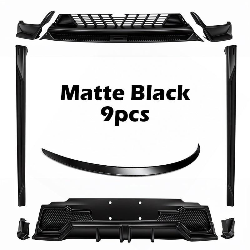 Spoiler Wing Performance Performance Pro Style Lip Tail Tail pour nouveau modèle Y Juniper 2025 (Fibre de carbone brillant noir et mat brillant)