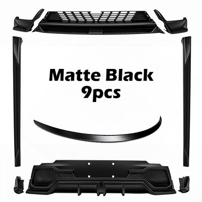 Spoiler Wing Performance Performance Pro Style Lip Tail Tail pour nouveau modèle Y Juniper 2025 (Fibre de carbone brillant noir et mat brillant)