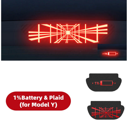 Decorazione di Halloween Decorazione luce freno montata in alto per Tesla Model 3 Highland e Model Y