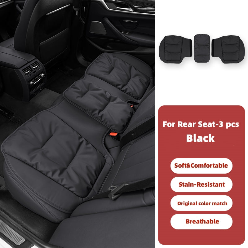 Coussin de siège de voiture confortable en velours avec cuir résistant aux taches pour les tenues d'hiver pour toutes les voitures
