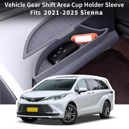 Organizador de almohadilla de consola central para accesorios Sienna 2021-2025 2026, cubierta de textura original del panel de control central para Sienna LE Limited Platinum SE XLE XSE