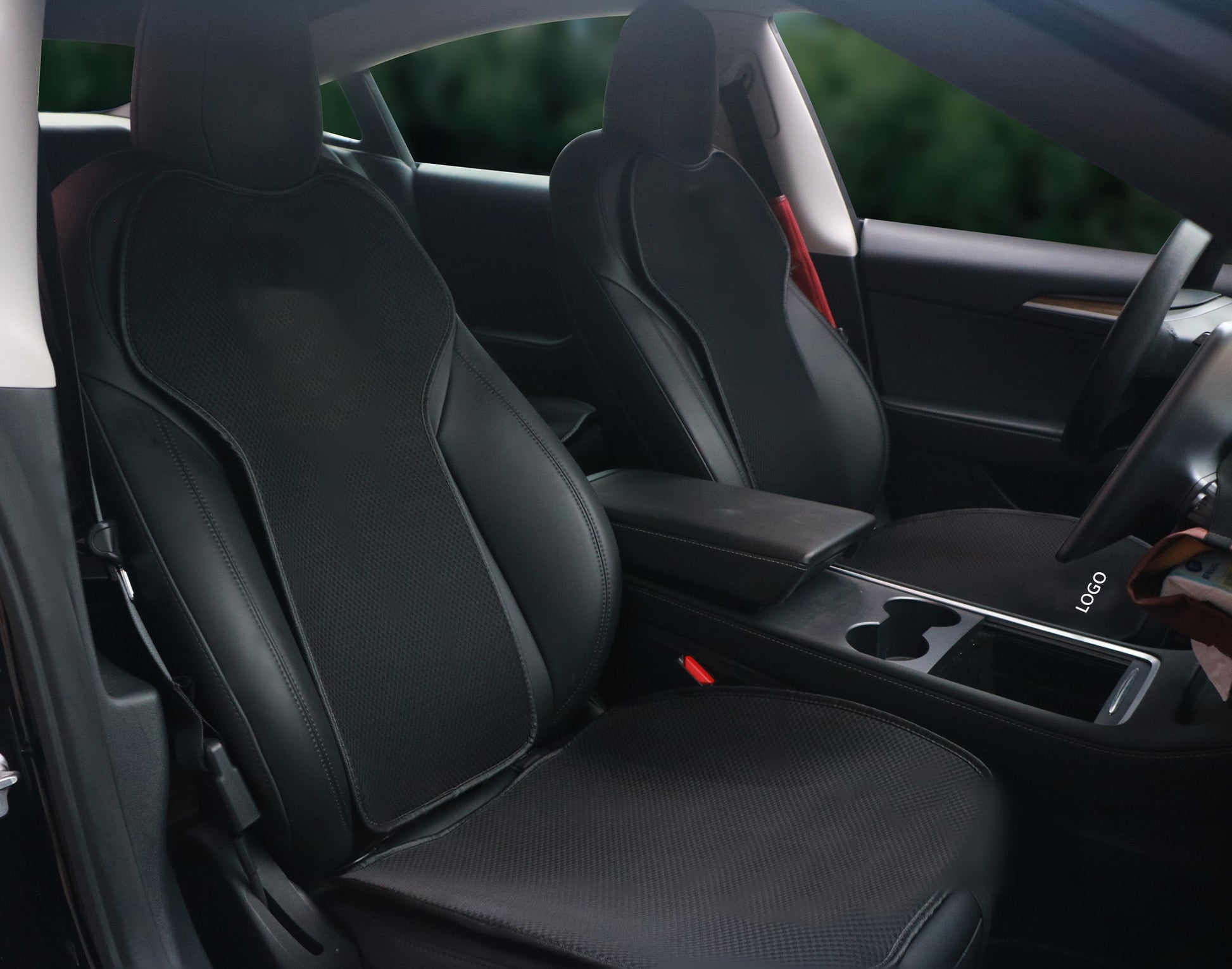 Tesla Model 3 Y Seat Cushion Cool Breathable Air Mesh Car Seat Cushion -  EVBASE-Premium EV&Tesla Accessories