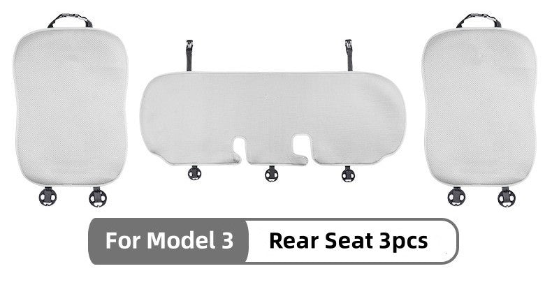 Autositzkissen, Eisstoff, atmungsaktive Sitzbezüge für Modell 3/Y, neues Modell 3 Highland