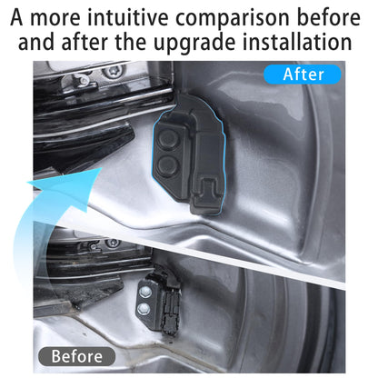 Upgraded Car Door Latch Guard Cover for Sienna 2021 2022 2023 2024 2025 ABS Plastic Car Door Lock Cover for Car Door Protector and Noise Reduction for Sienna SE XLE XSE LTD Platinum (2PCS,Black)