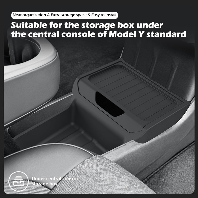 Úložný box pod centrálním ovládáním pro model Y Standard 2026