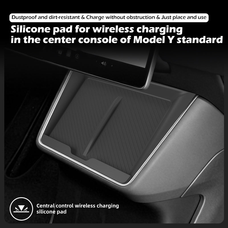 Central Control Wireless Charging Silikonpad für Model Y Standard 2026