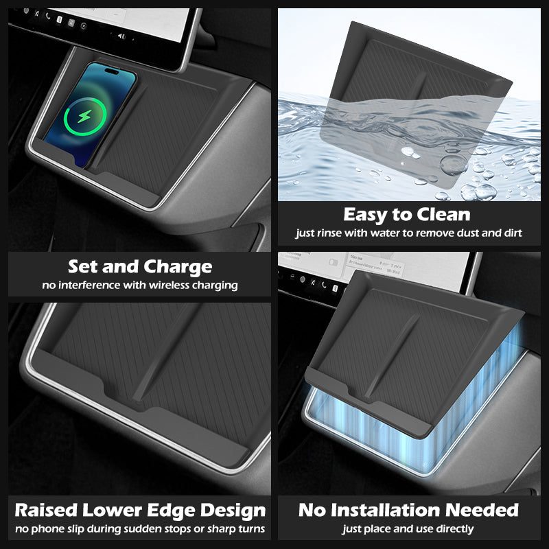 Central Control Wireless Charging Silikonpad für Model Y Standard 2026