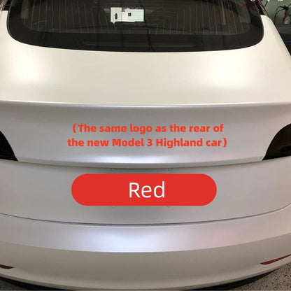 Logo Stickers with Raised 3D Letters for Model 3/Y/S/X Series Tailgate