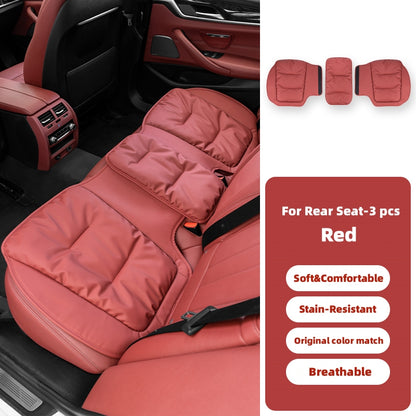Comfortable Valvet Car Seat Cushion with Stain-resistant Leather for Winter Fits for All Cars