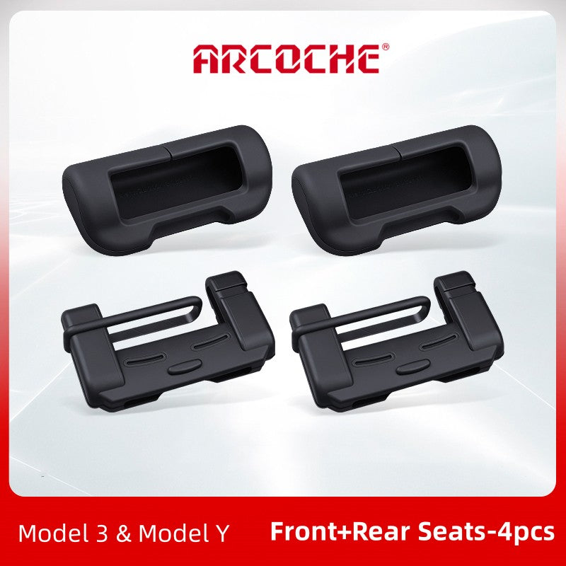 Fundas de hebilla de cinturón de seguridad de silicona de alta elasticidad para todos los modelos 3/Y/S/X Nuevo modelo 3 Highland