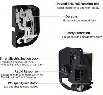 Tesla Model 3/Y/Highland V5 Enhanced Smart Soft-Close Doors: Electric Intelligent Suction Lock for Superior Protection