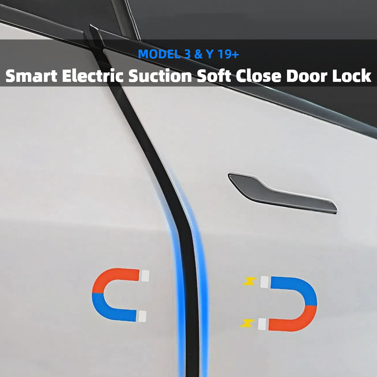 Tesla Model 3/Y/Highland V5 Enhanced Smart Soft-Close Doors: Electric Intelligent Suction Lock for Superior Protection