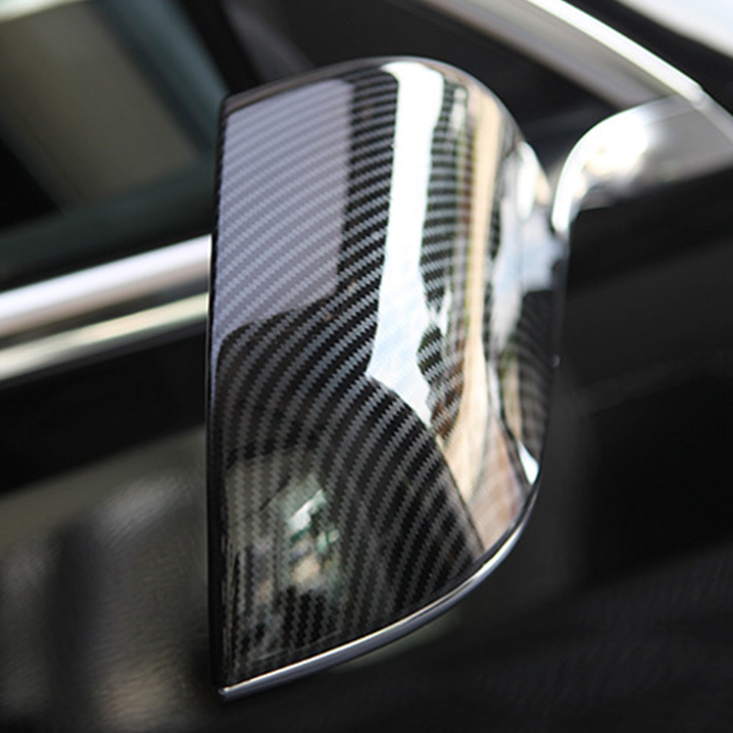 Mbulesa e pasqyrës së pasme për Aksesorët e Jashtëm të Makinës së Re Model 3 Highland ABS 2 pako me fibër karboni për Model 3/Y