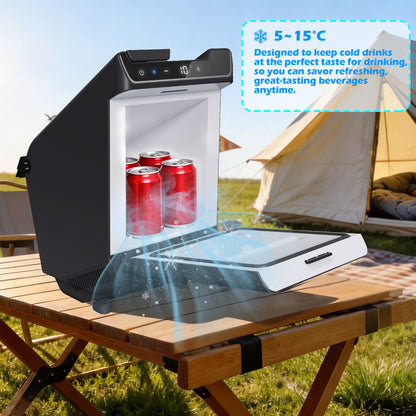 Rear Center Console Refrigerator 3.6L Portable Fridge Cooler & Warmer Quick Installation For Model Y Juniper