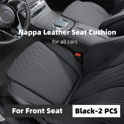 Coussin de siège de voiture avec coussinets de hanches antidérapants en cuir Nappa pour toutes les voitures