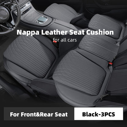 Cuscino per seggiolino auto con imbottiture per fianchi dal design antiscivolo in pelle Nappa per tutte le auto