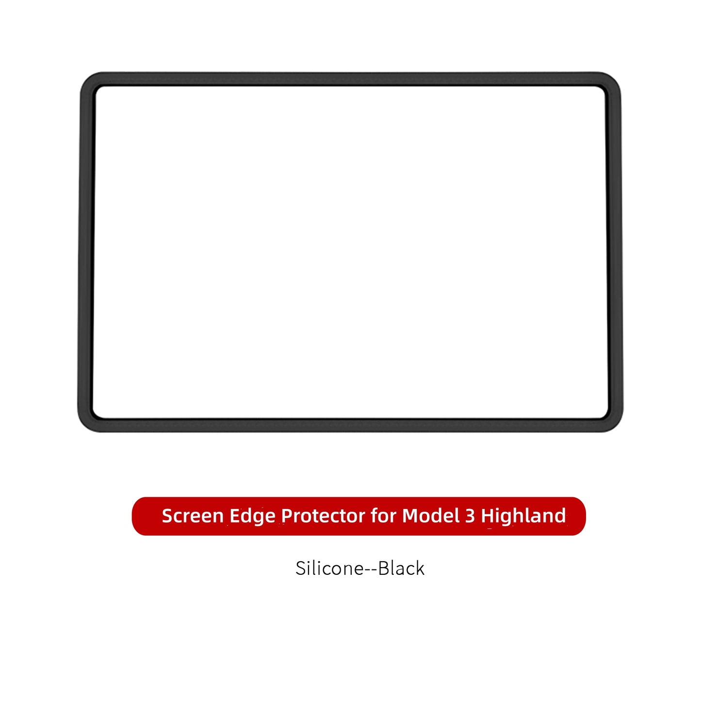 Bildschirmkantenschutz aus Silikon für Model 3/Y New 2024 Model 3 Highland
