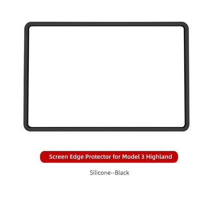Housse en silicone pour protecteur de bord d’écran pour modèle 3/Y Nouveau modèle 3 Highland 2024
