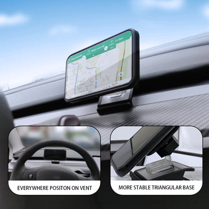 Car Magnetic Phone Mount Air Vent Mount 360° Adjustable for Model 3 / Y