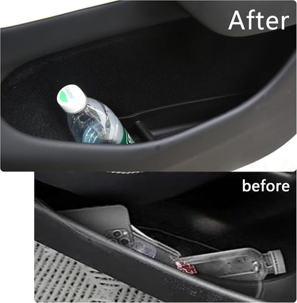 TPE Door Side Organizers Storage Box Protectors Full Set 4pcs for Tesla Model 3 Highland & Model Y Juniper