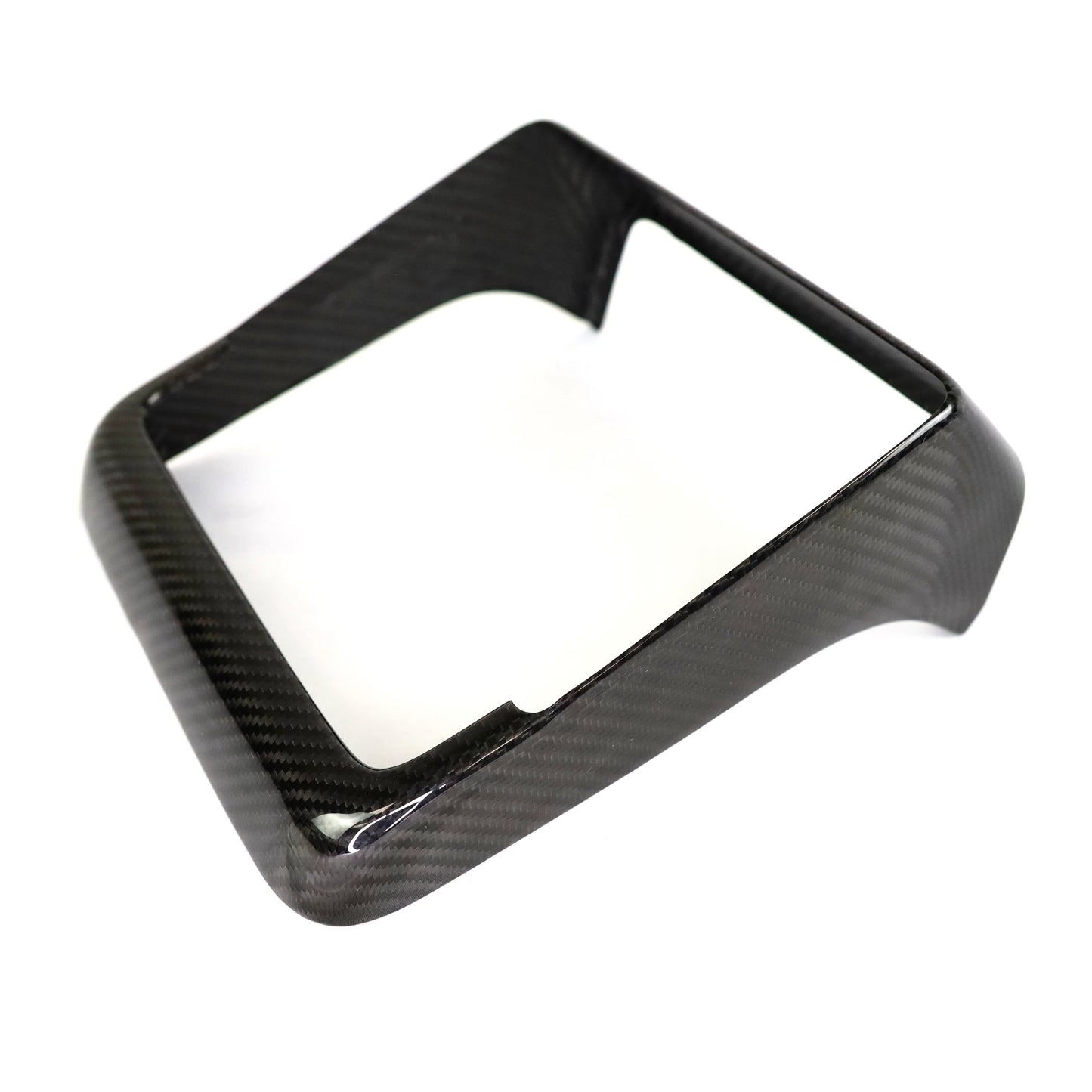 Real Dry Carbon Fiber Backseat Screen Overlay Frame for Model 3 Highland Model Y Juniper