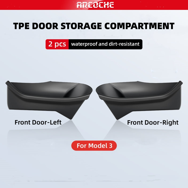 TPE-Seitentür-Aufbewahrungsbox komplett verpackt für Modell 3/Highland/Y