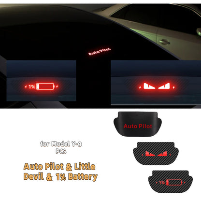 Halloween Decoration High-Mounted Brake Light Sticker for All Tesla Model 3 & Model Y 2017-2025