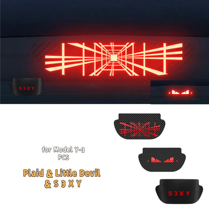 Garniture de feu stop haut monté pour décoration d'halloween, pour Tesla modèle 3 Highland et modèle Y