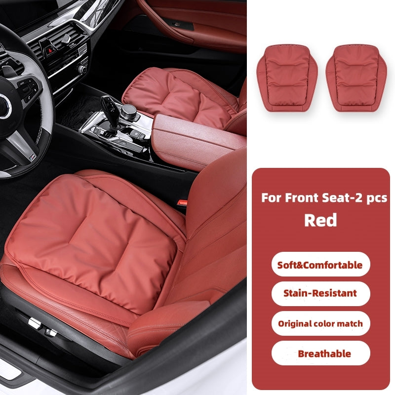 Comfortable Valvet Car Seat Cushion with Stain-resistant Leather for Winter Fits for All Cars