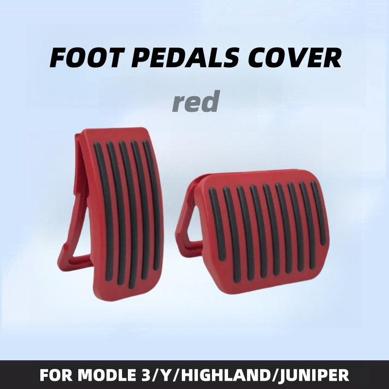 Upgraded Snap-On Accelerator & Brake Pedal Covers for Tesla Model 3/Highland/Y/Juniper/S/X