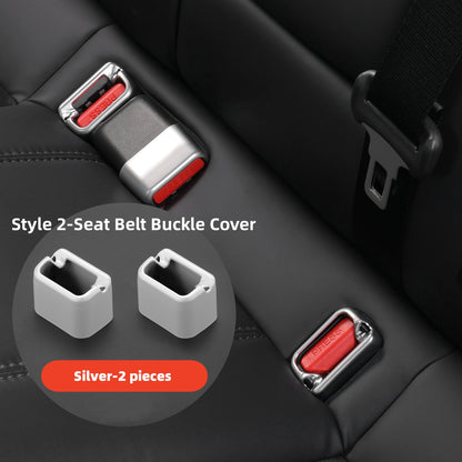 Fundas de silicona de alta elasticidad para hebilla de cinturón de seguridad, para todos los modelos 3/Y/S/X, nuevo modelo 3 Highland