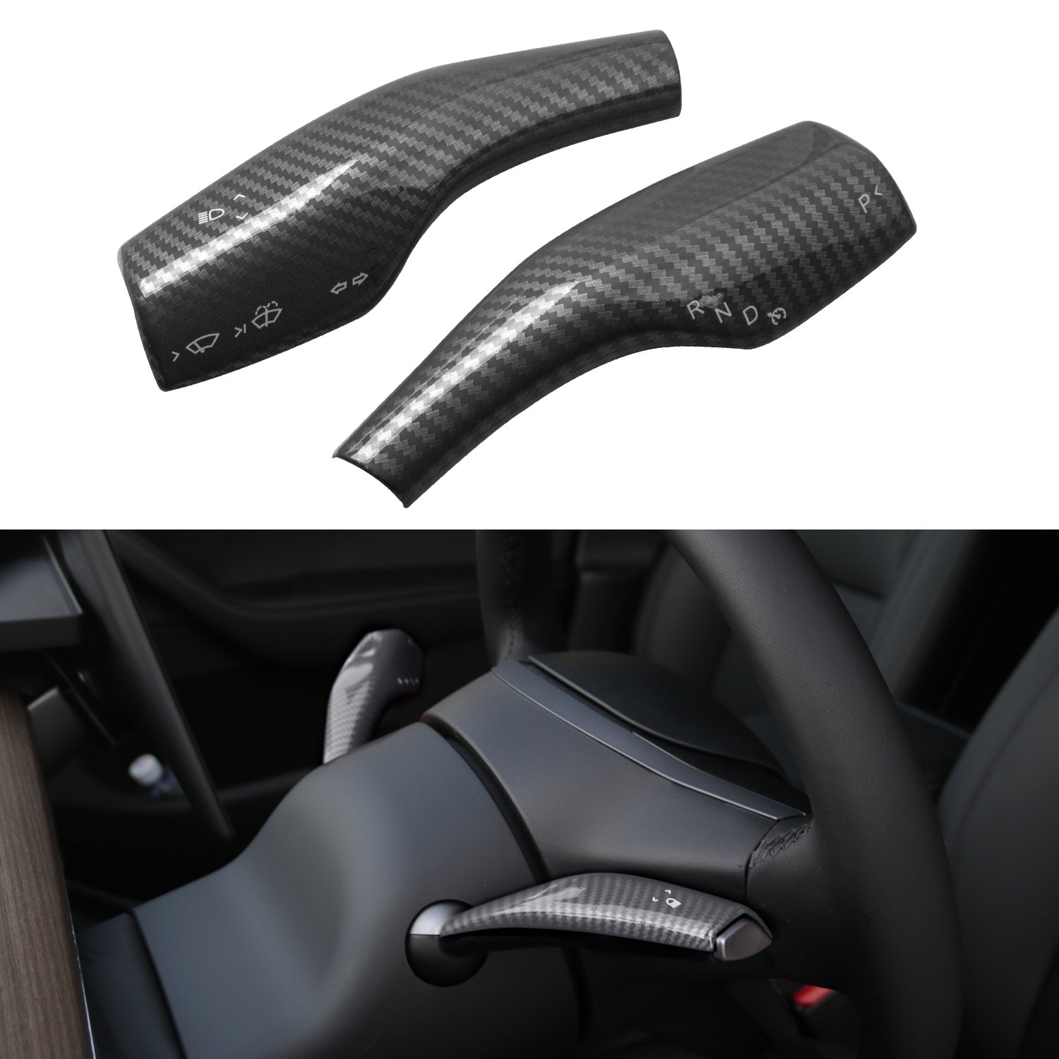 tesla model 3 Y X S car 2022 2023 2021 2020 2019 s3xy arcoche accessories accessory gear shift steering level cover real glossy matte black carbon fiber aftermarket price standard long range performance sr+ electric car rwd ev interior exterior diy decoration price elon musk must have white blue red 5 7 seats seat
